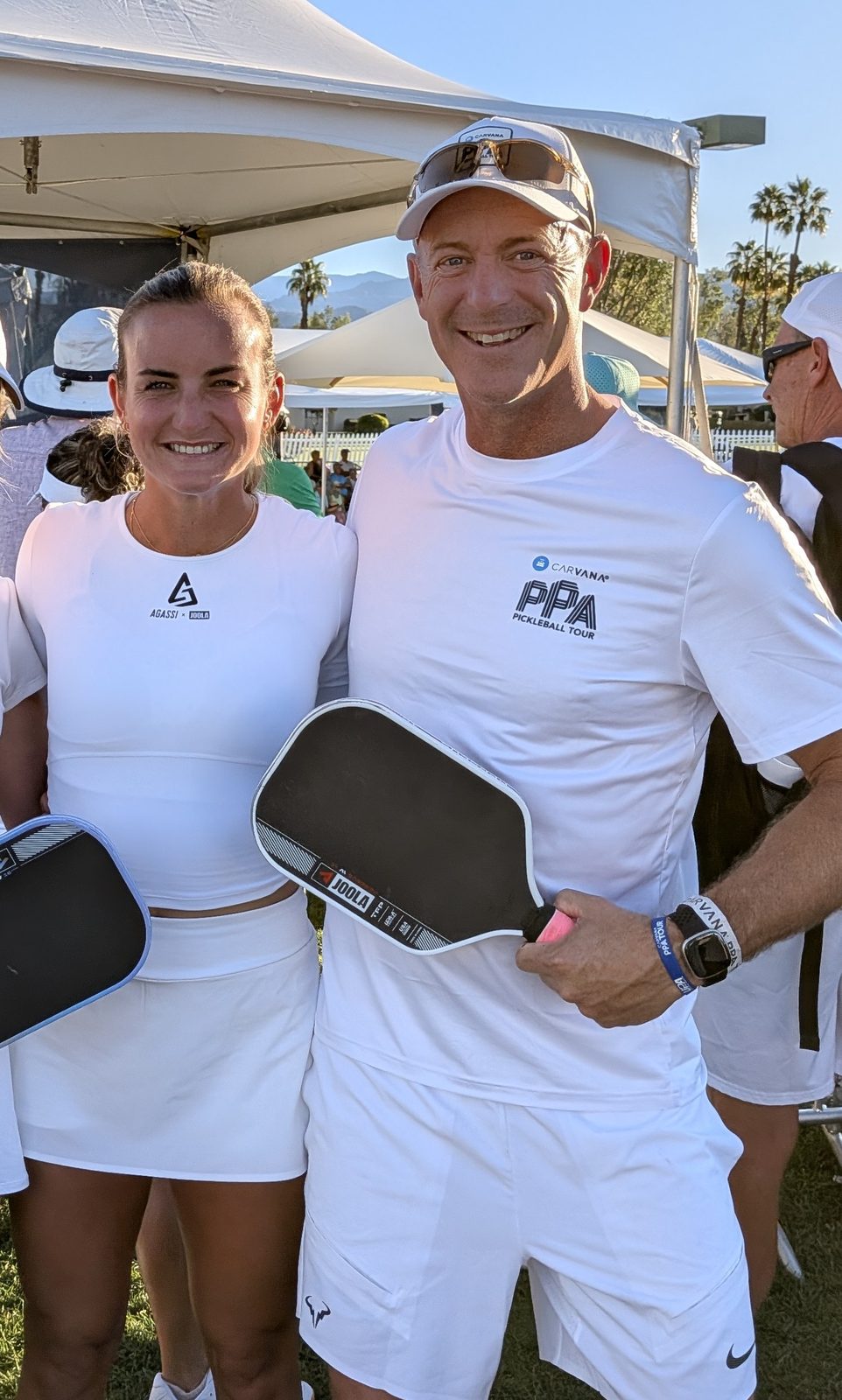 David Kane with Kate at a PPA Tour event